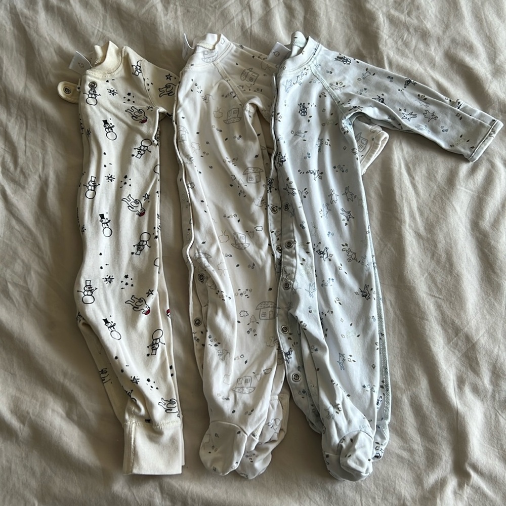 Set of 3 Hanna Andersson pajamas